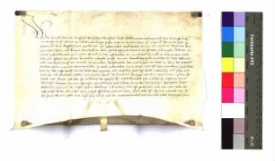 Der Reichserbkämmerer Konrad von Weinsberg bescheinigt der Stadt Ulm 750 Pfund Reichssteuer.