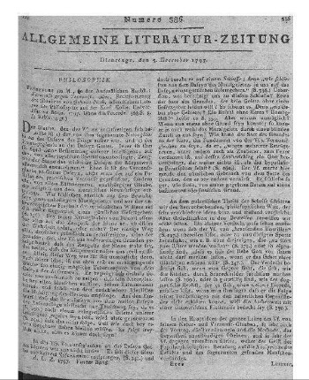 Weiß, C.: Fragmente über Seyn, Werden und Handeln. Nebst einigen Beilagen. Leipzig: Martini 1797
