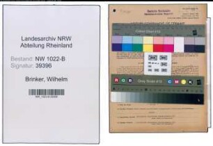Entnazifizierung Wilhelm Brinker , geb. 27.08.1891 (Bahnbeamter)