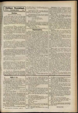 Zweite Ausgabe vom Freitag, den 11. April 1913.