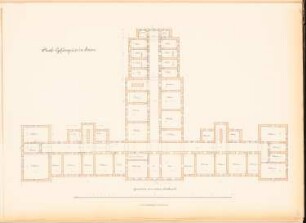 Landgericht und Gefängnis, Posen: Gefängnis: Grundriss 1.OG