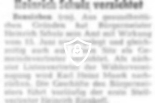 [Name maskiert] verzichtet