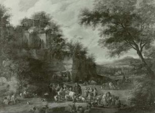 Viehmarkt am Fuße des Schloßberges