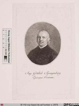 Bildnis August Gottlieb Spangenberg