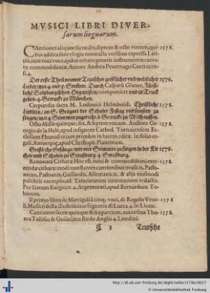 Mvsici Libri Diversarum linguarum.