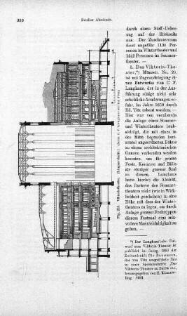 Fig. 235. Viktoriatheater. (Längenschnitt.)