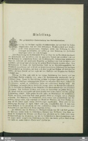 Einleitung. Die geschichtliche Entwickelung des Verkehrswesens