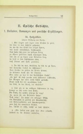 II. Epische Gedichte