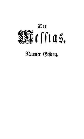 Der Messias. Neunter Gesang