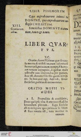 Liber psalmorum quartus