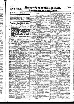 1763. Ausgabe. Montag, 31. Dezember 1917