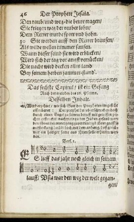 Das sechste Capitul. - Das zehende. Capitul.