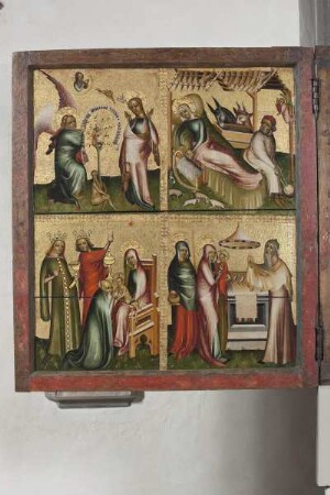 Hochaltar — Szenen aus der Legende um Jesus Christus — Altarflügel (Innenseite)
