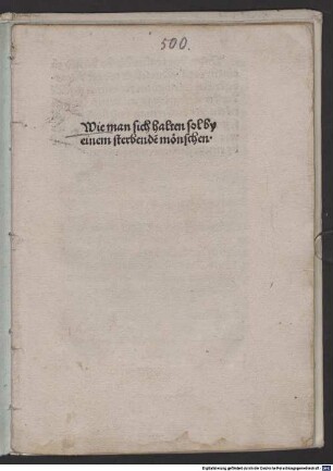 ABC, wie man sich schicken soll zu einem köstlichen seligen Tod