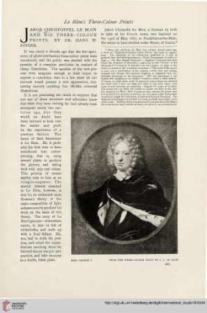 19.1903 =Nr 76: Jakob Christoffel le Blon and his three-colour prints