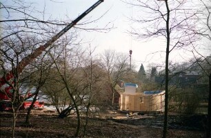 Naturerlebnis Grabau: Baustelle für Seminargebäude, 4. März 2009