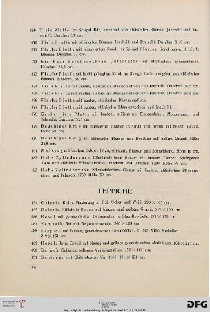 Teppiche (Nr. 484-534)