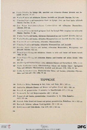 Teppiche (Nr. 484-534)
