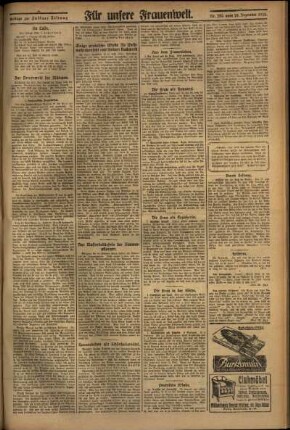 Zweite Ausgabe vom Donnerstag, den 10. Dezember 1925.