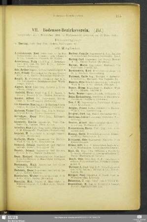 VII. Bodensee-Bezirksverein.