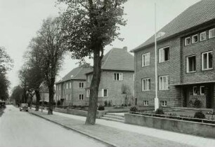 Güstrow. Goldberger Straße. Wonhäuser nummer 86 bis 90