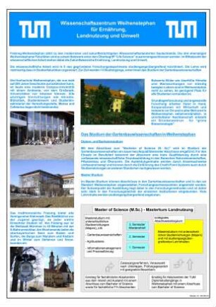 Das Studium der Gartenbauwissenschaften in Weihenstephan