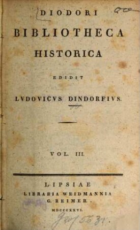 Diodori bibliotheca historica, 3