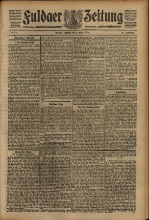 Zweite Ausgabe vom Freitag, den 02. April 1909.