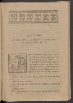 Capítulo LXXVIII - En que Juanito empieza a poner los puntos sobre las ies