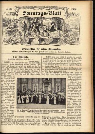 Ausgabe vom Sonntag, den 23. August 1908.