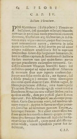Cap. IV. Bellum Thracium