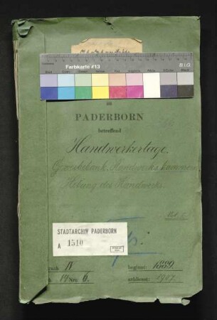 Handwerkertage, Gewerbebank, Handwerkskammern, Hebung des Handwerks