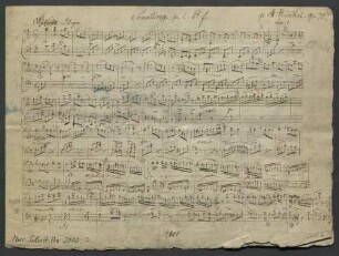 Sonatas, pf, op. 70 - BSB Mus.Schott.Ha 2000-2 : [heading:] Sonatina [corrected with pencil to: Sonate] p. l. P. f. p. M. Henkel. op. 70. // Liv. 1.