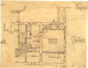 Fischer, Theodor; Forbach (Lothringen); Haus Hans Adt - Parterre (Grundriss)