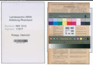 Entnazifizierung Heinrich Koepp , geb. 31.05.1893 (Schlosser)