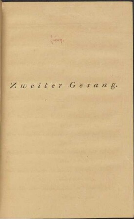 Zweiter Gesang.