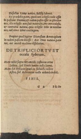 De Triplici Ortu Et occasu syderum.