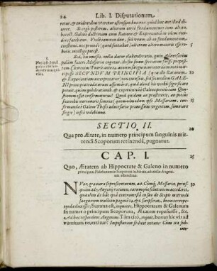 Sectio II. Qua pro Ætate, in numero principum sanguinis mittendi Scoporum retinenda, pugnatur.