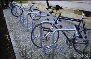Fahrradständer.