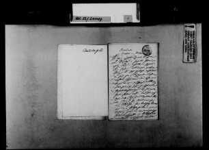 Schreiben von Berthold Auerbach, Berlin, an August Lamey: Weiterleitung eines Schreibens von Friedrich von Vischer.