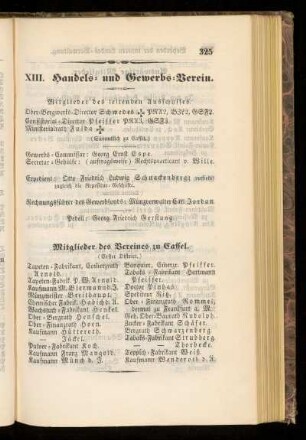 XIII. Handels= und Gewerbs=Verein.