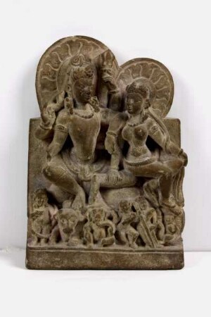 Umamahesvara-Murti / Shiva mit Ehefrau Parvati/Uma