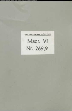 Historische Notizen zu westfälischen Klöstern