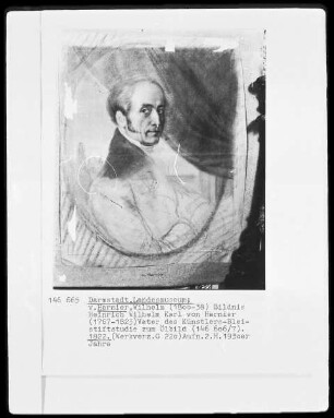 Porträtalbum — Studie zum Bildnis Heinrich Wilhelm Karl von Harniers