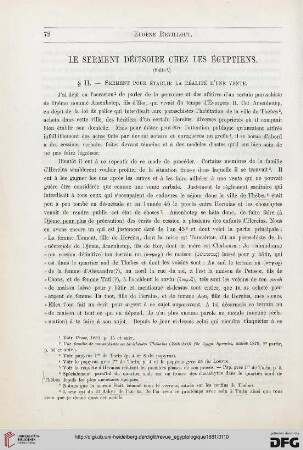2: Le serment décisoire chez les égyptiens, [3]