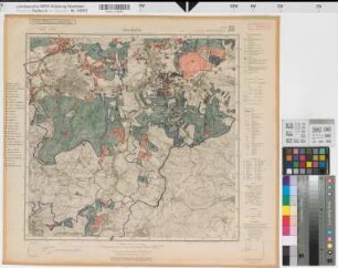 Katasteramt Iserlohn Land  Kreis Iserlohn, Meßtischblatt Iserlohn 4612, Farbige Einzeichnung mit Namensliste