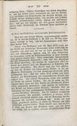 9) Eine merkwürdige authentische Interpretation.
