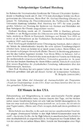 Nobelpreisträger Gerhard Herzberg