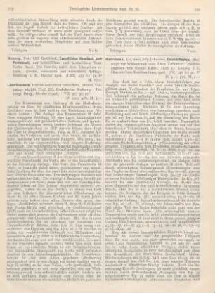 719-720 [Rezension] Hoberg, Gottfried, Exegetisches Handbuch zum Pentateuch, mit hebräischem und lateinischem Text. 1. Bd.: Die Genesis, nach dem Literalsinn erklärt. 2., verm. u. verb. Aufl
