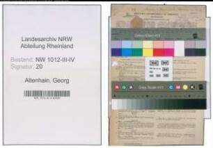 Entnazifizierung Georg Altenhain , geb. 07.04.1912 (Arzt)